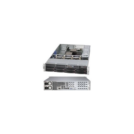 Supermicro SuperChassis 500W 2U Rackmount Server Chassis (Black), CSE-825TQ-R500WB CSE-825TQ-R500WB